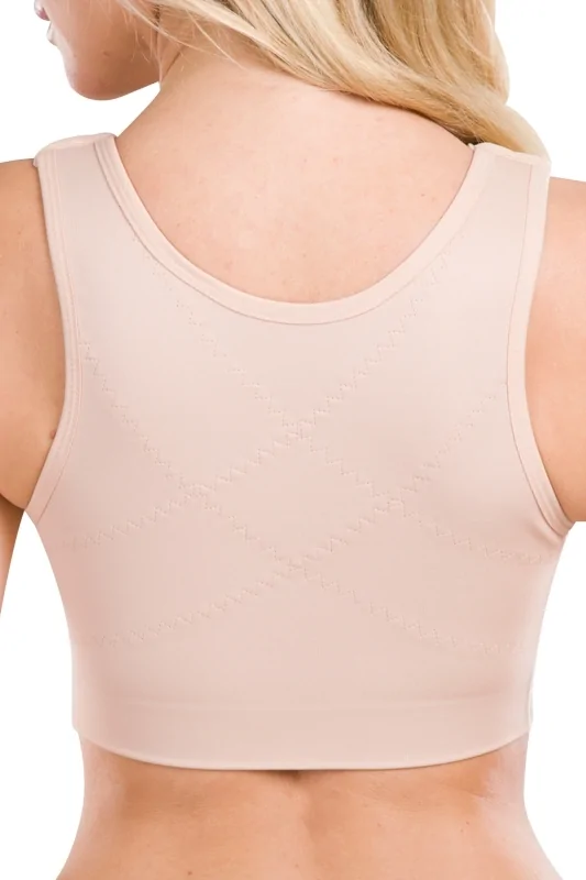 Compression bras after breast surgery