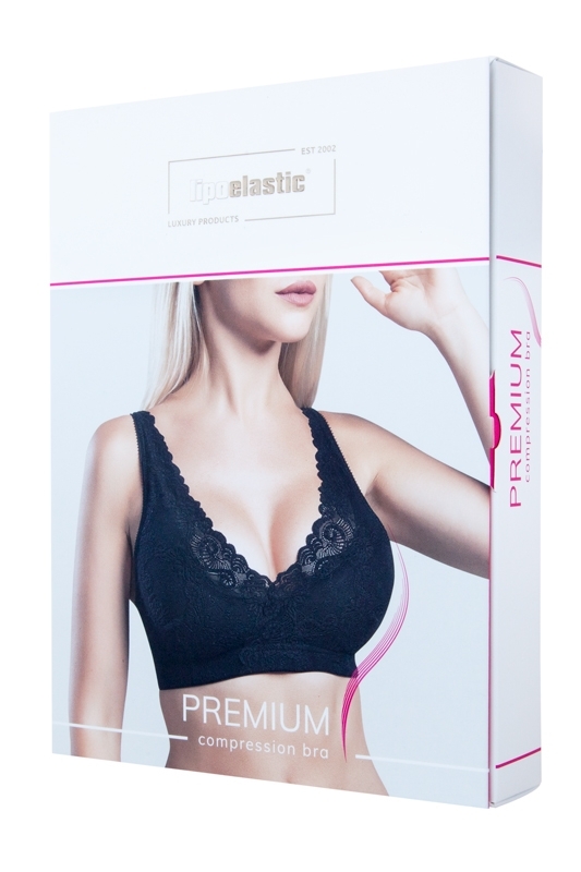 Sexy lace bra PI premium for post surgery recovery - lipoelasticshop.com