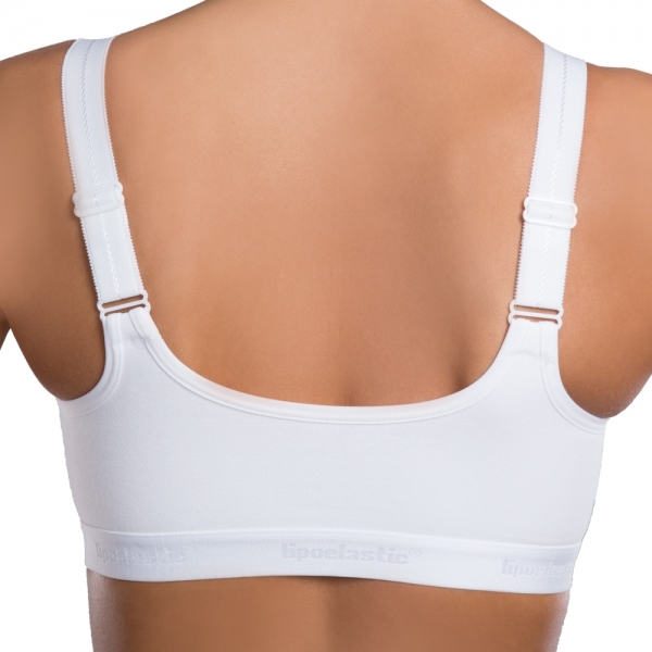 Post surgery cotton compression bra PI active - lipoelasticshop.com