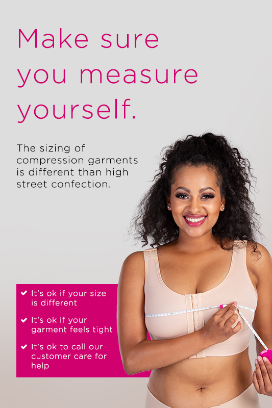 Post-op bra after breast enlargement or reduction - Black size XS :  : Health & Personal Care